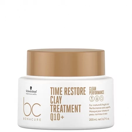 Jílová maska pro zralé vlasy Time Restore (Clay Treatment) Schwarzkopf Professional - 200 ml