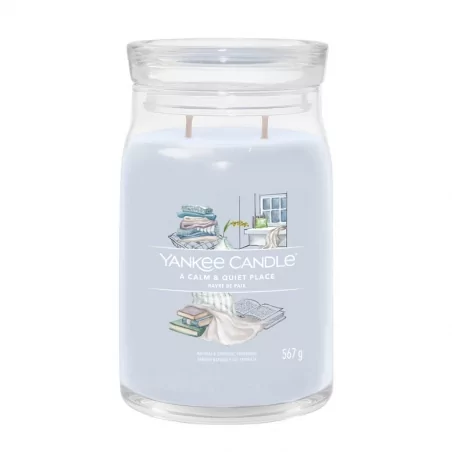 Aromatická svíčka Signature sklo velké A Calm & Quiet Place Yankee Candle - 567 g