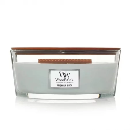 Vonná svíčka loď Magnolia Birch WoodWick - 453,6 g