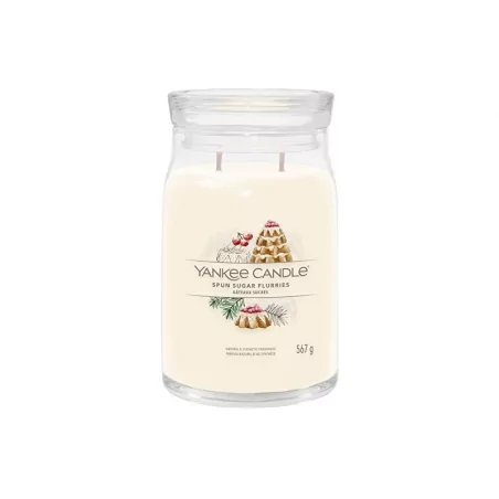 Aromatická svíčka Signature sklo velké Spun Sugar Flurries Yankee Candle - 567 g