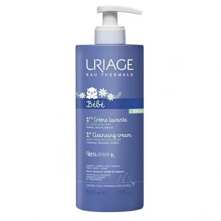 Dětský mycí krém Bebe (1st Cleansing Cream) Uriage - 500 ml
