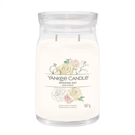 Aromatická svíčka Signature sklo velké Wedding Day Yankee Candle - 567 g