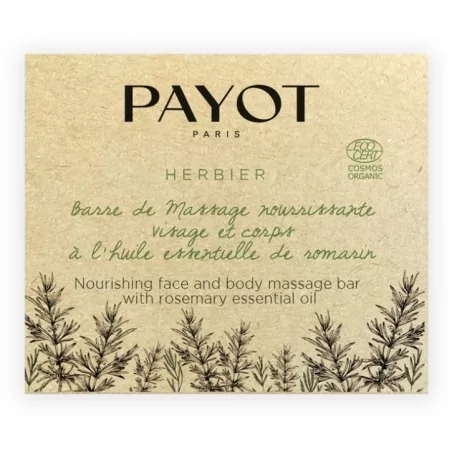 Tuhý tělový a obličejový krém Herbier (Nourishing Face and Body Massage Bar) Payot - 50 g