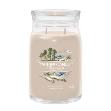 Aromatická svíčka Signature sklo velké Seaside Woods Yankee Candle - 567 g