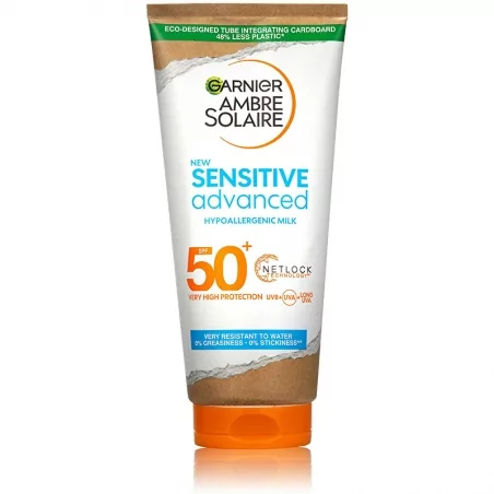 Ochranné mléko pro citlivou pokožku SPF 50+ Sensitive Advanced (Hypoallergenic Milk) Garnier - 175 ml
