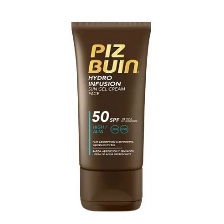 Opalovací gelový krém na obličej SPF 50 Hydro Infusion (Face Sun Gel Cream) Piz Buin - 50 ml