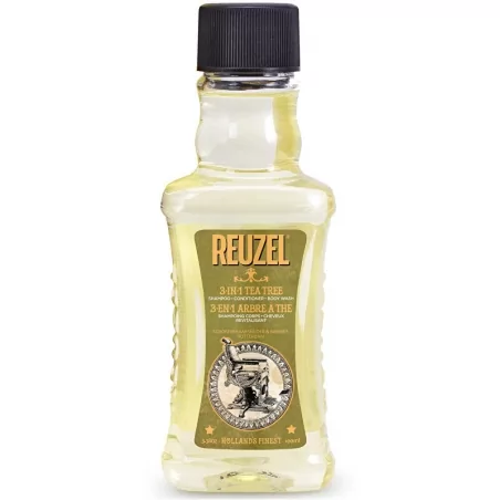 Šampon, kondicionér a sprchový gel 3 v 1 (3-in-1 Tea Tree Shampoo-Conditioner-Body Wash) Reuzel - 100 ml