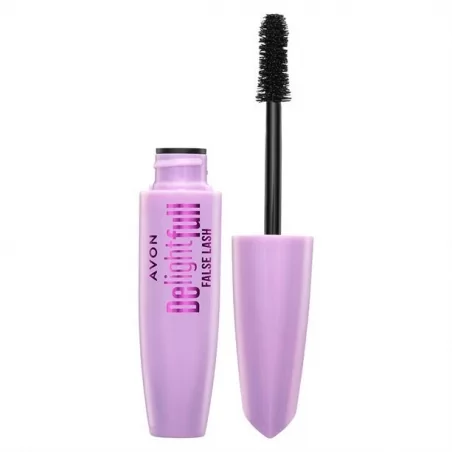 Zhušťující prodlužující řasenka Delightfull Avon / Odstín: Blackest Black - 10 ml