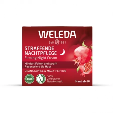 Zpevňující noční krém s granátovým jablkem a maca peptidy (Firming Night Cream) Weleda - 40 ml