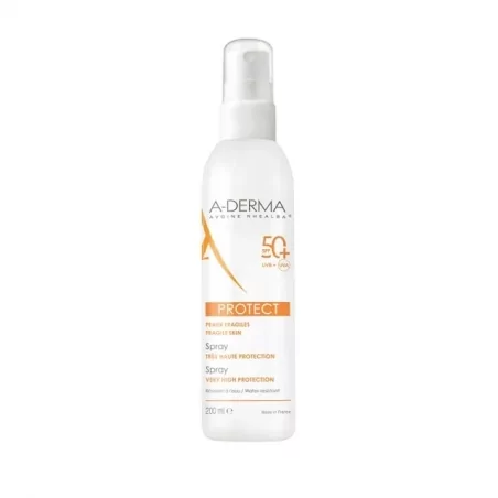 Sprej na opalování SPF 50+ (Protect Sun Spray) A-DERMA - 200 ml