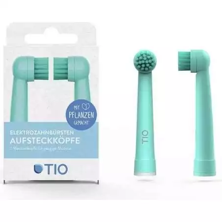 Náhradní hlavice ke kartáčku tyrkysová kompatibilní s modely Oral-B TIO (2 ks)