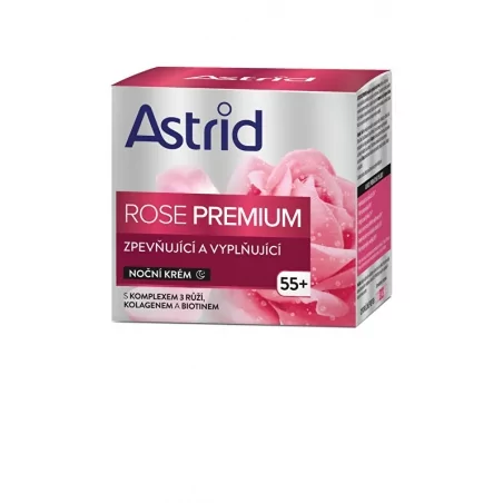 Zpevňující a vyplňující noční krém Rose Premium Astrid - 50 ml