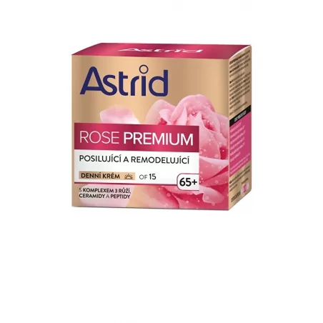Posilující a remodelujicí denní krém OF 15 Rose Premium Astrid - 50 ml
