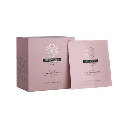 Intimní vlhčené ubrousky 2v1 Pre-party (Intimate wipes) Miss Vivien - 10 x 6 ml