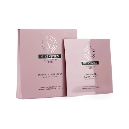 Jednorázový lubrikační gel Raspberry (Intimate Lubricant) Miss Vivien - 3 x 6 ml