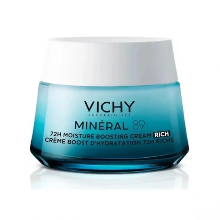 Hydratační pleťový krém s bohatou texturou Minéral 89 (72H Moisture Boosting Cream Rich) Vichy - 50 ml