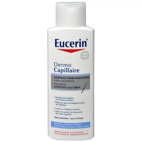 Šampon na vlasy pro suchou pokožku 5 % UREA Dermocapillaire Eucerin - 250 ml