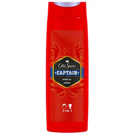 Sprchový gel 2 v 1 Captain (Shower Gel + Shampoo) Old Spice - 400 ml