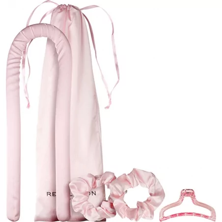 Sada na natočení vlasů Curl Enhance Satin Curling Ribbon Pink Revolution