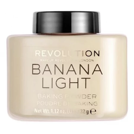 Transparentní pudr (Loose Baking Powder Banana Light) Revolution - 32 g