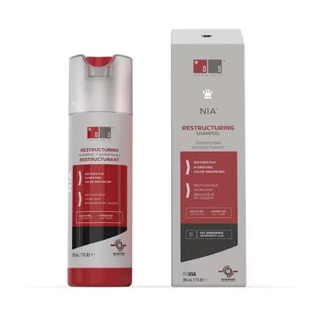 Šampon na poškozené vlasy Nia (Restructuring Shampoo) DS Laboratories - 205 ml