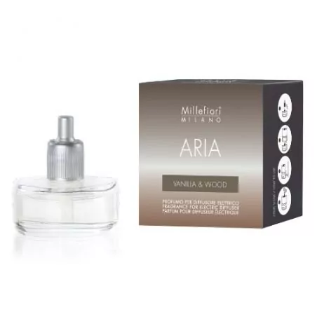 Náhradní náplň do elektrického difuzéru Aria / Vanilla & Wood Millefiori Milano - 20 ml