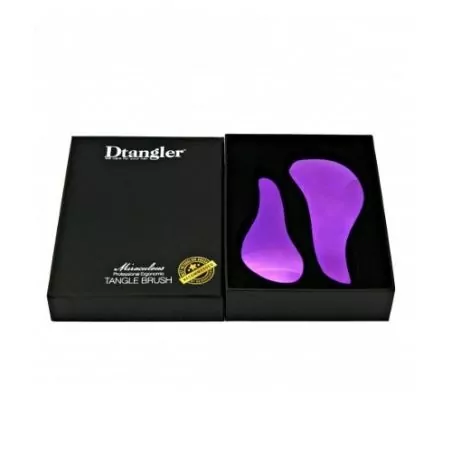 Dárková sada kartáčů na vlasy Miraculous Purple Dtangler