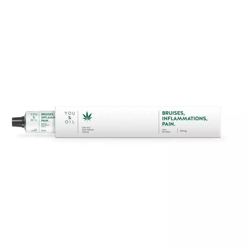 Tělový krém proti bolesti a zánětům s 5% obsahem CBD You & Oil - 50 ml