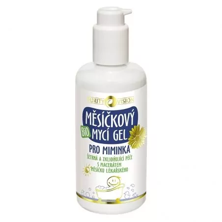Bio Měsíčkový mycí gel pro miminka Purity Vision - 200 ml