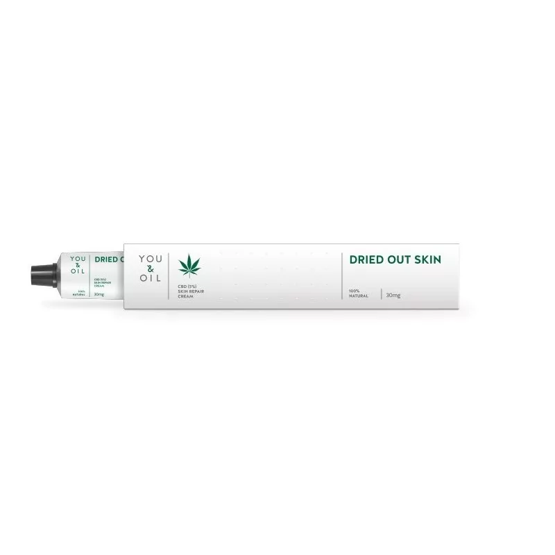 Pleťový krém na suchou kůži s 5% obsahem CBD You & Oil - 30 ml Pleťový krém na suchou kůži s 5% obsahem CBD You & Oil - 30 ml
