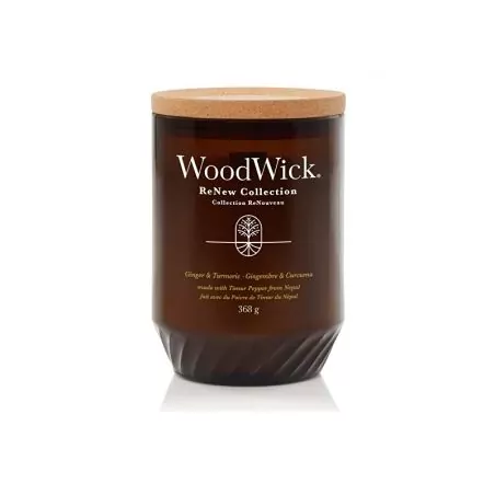 Vonná svíčky ReNew sklo velké Ginger & Turmeric WoodWick - 368 g