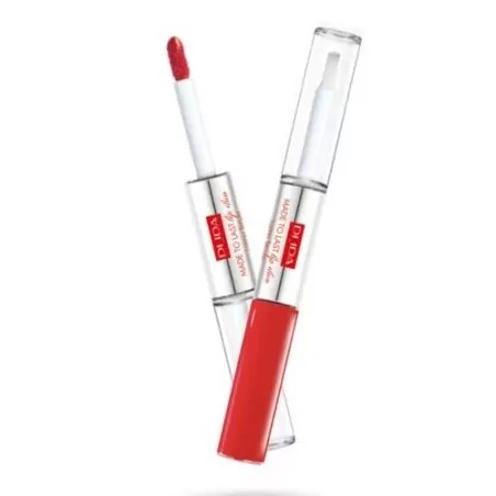 Dlouhotrvající tekutá rtěnka Made To Last Lip Duo (Liquid Lip Colour) PUPA Milano / Odstín: 005 Deep Ruby - 2 x 4 ml