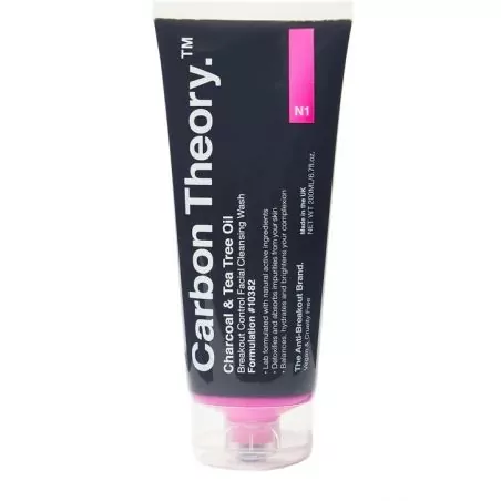 Čisticí pleťový gel Charcoal & Tea Tree Oil Breakout Control (Facial Cleansing Wash) Carbon Theory - 200 ml