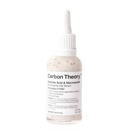 Denní pleťové sérum Succinic Acid & Niacinamide (Re-surfacing Day Serum) Carbon Theory - 30 ml
