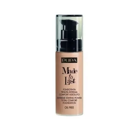 Dlouhotrvající make-up Made to Last (Total Comfort Foundation) PUPA Milano / Odstín: 020 Light Beige - 30 ml