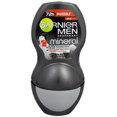 Minerální antiperspirant Invisible Roll-on pro muže Garnier - 50 ml