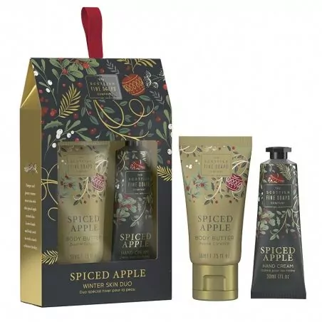 Dárková sada péče o tělo Winter Skin Jablko & Koření Scottish Fine Soaps