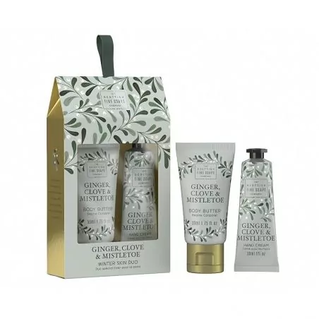 Dárková sada péče o tělo Winter Skin Zázvor, Hřebíček & Jmelí Scottish Fine Soaps