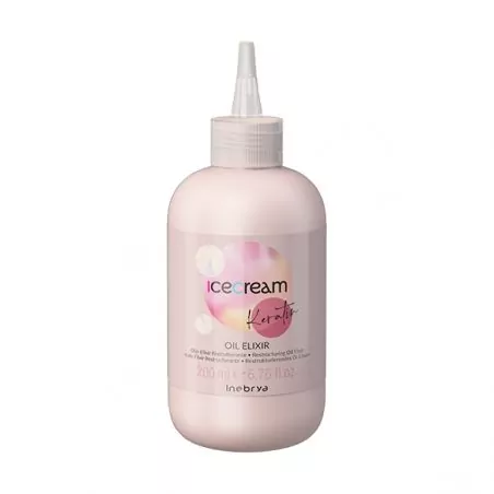 Rekonstrukční olejové sérum na bázi keratinu Ice Cream Keratin (Restructuring Oil Elixir) Inebrya - 200 ml