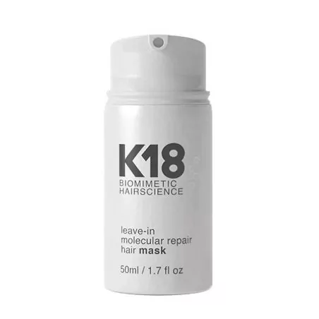 Bezoplachová regenerační maska na vlasy Biomimetic Hairscience (Leave-In Molecular Repair Hair Mask) K18 - 50 ml