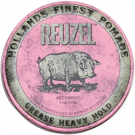 Pomáda na vlasy se silnou fixací (Pink Heavy Grease) Reuzel - 113 g