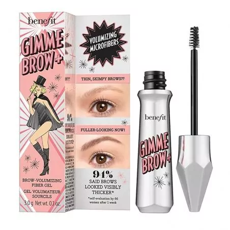 Objemový gel na obočí Gimme Brow+ (Brow Volumizing Fiber Gel) Benefit / Odstín: 04 Medium Warm Deep Brown - 3 g