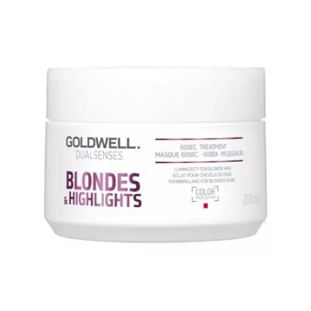 Regenerační maska neutralizující žluté tóny vlasů Dualsenses Blondes & Highlights (60 Sec Treatment) Goldwell - 200 ml