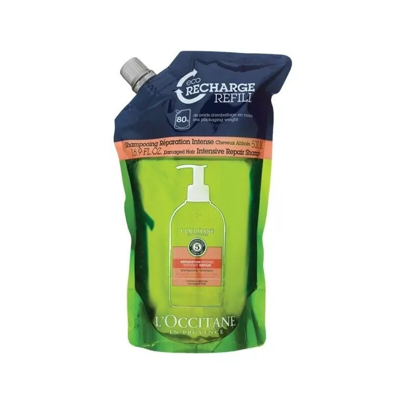 Náhradní náplň do šamponu na suché a poškozené vlasy Aromachologie (Repairing Shampoo Refill) L`Occitane en Provence - 500 ml