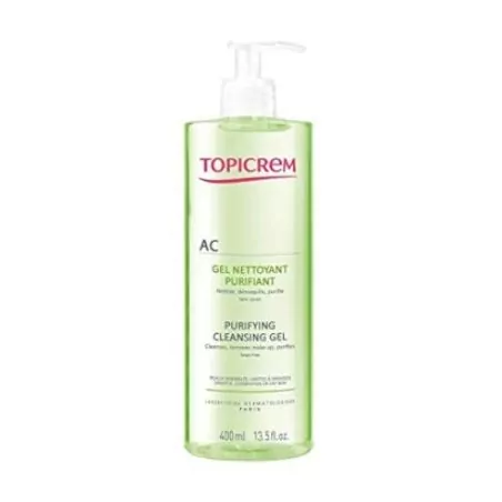 Čisticí gel pro mastnou a citlivou pleť AC (Purifying Cleansing Gel) Topicrem - 200 ml
