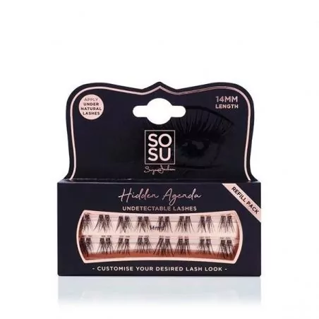 Doplňovací individuální řasy Hidden Agenda 14 mm (Individual Lashes) SOSU Cosmetics