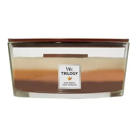 Vonná svíčka loď Trilogy Cafe Sweets WoodWick - 453 g