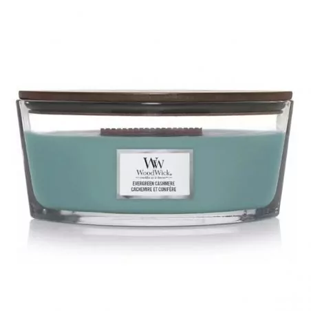 Vonná svíčka loď Evergreen Cashmere WoodWick - 453,6 g