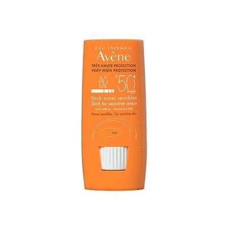 Ochranná tyčinka na citlivá místa SPF 50+ Sun (Stick for Sensitive Areas) Avène - 8 g