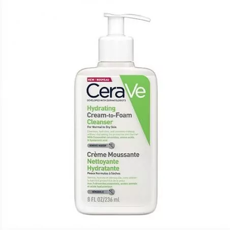 Čisticí pěnicí krém (Hydrating Cream-to-Foam Cleanser) CeraVe - 236 ml